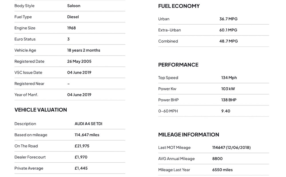 Get a Free and Instant Car BHP Check