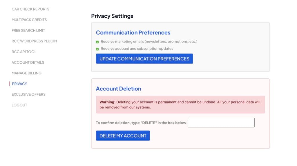 Rapid Car Check Wordpress plugin - Developer API Tool for UK Car and Vehicle Checks 5 rapid car check screens 5